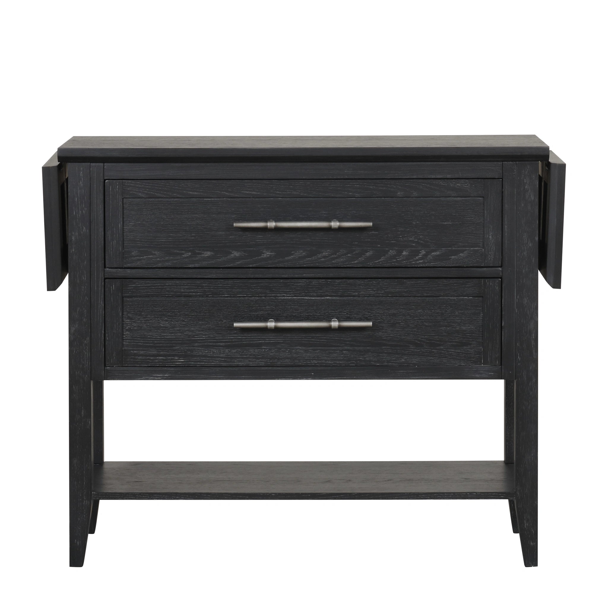Sable Crest Drop Leaf Server-Black