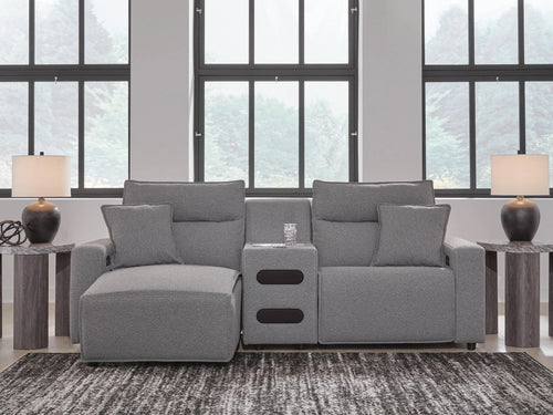 Modmax II Power Reclining Sectional with Chaise and Audio Console