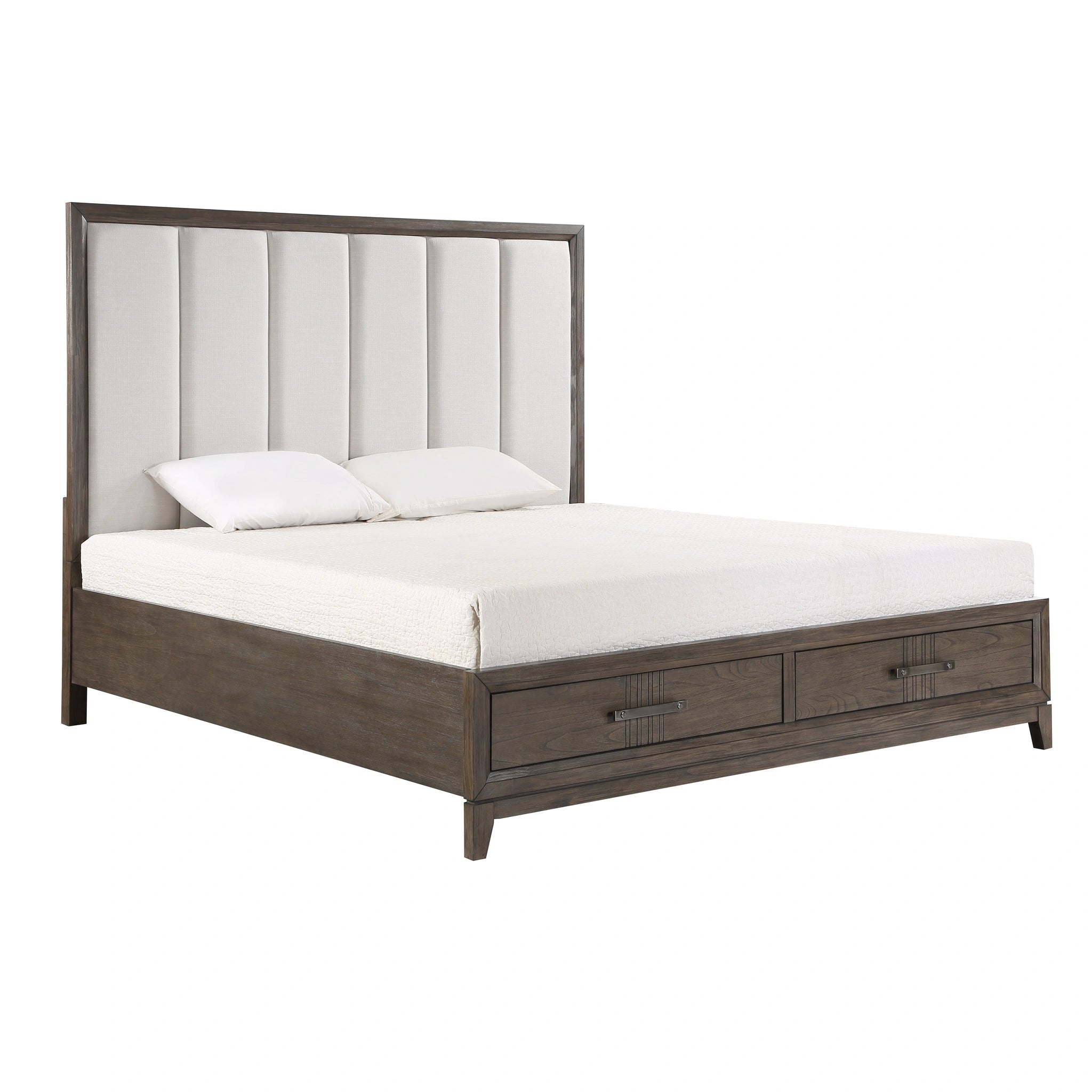 LANDON California King WK SIDE RAILS-WALNUT