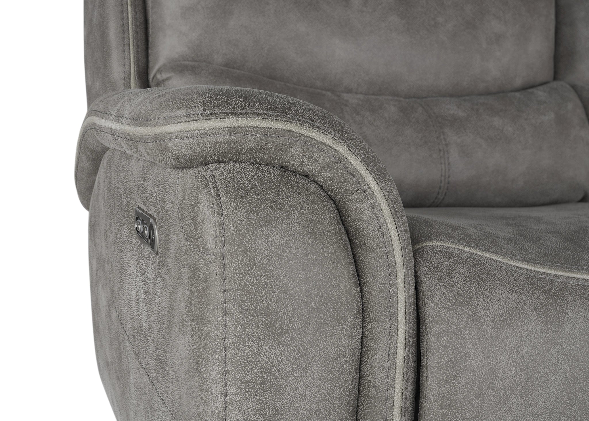Kamari Console Loveseat W/Pwr Hr & Fr-Gray