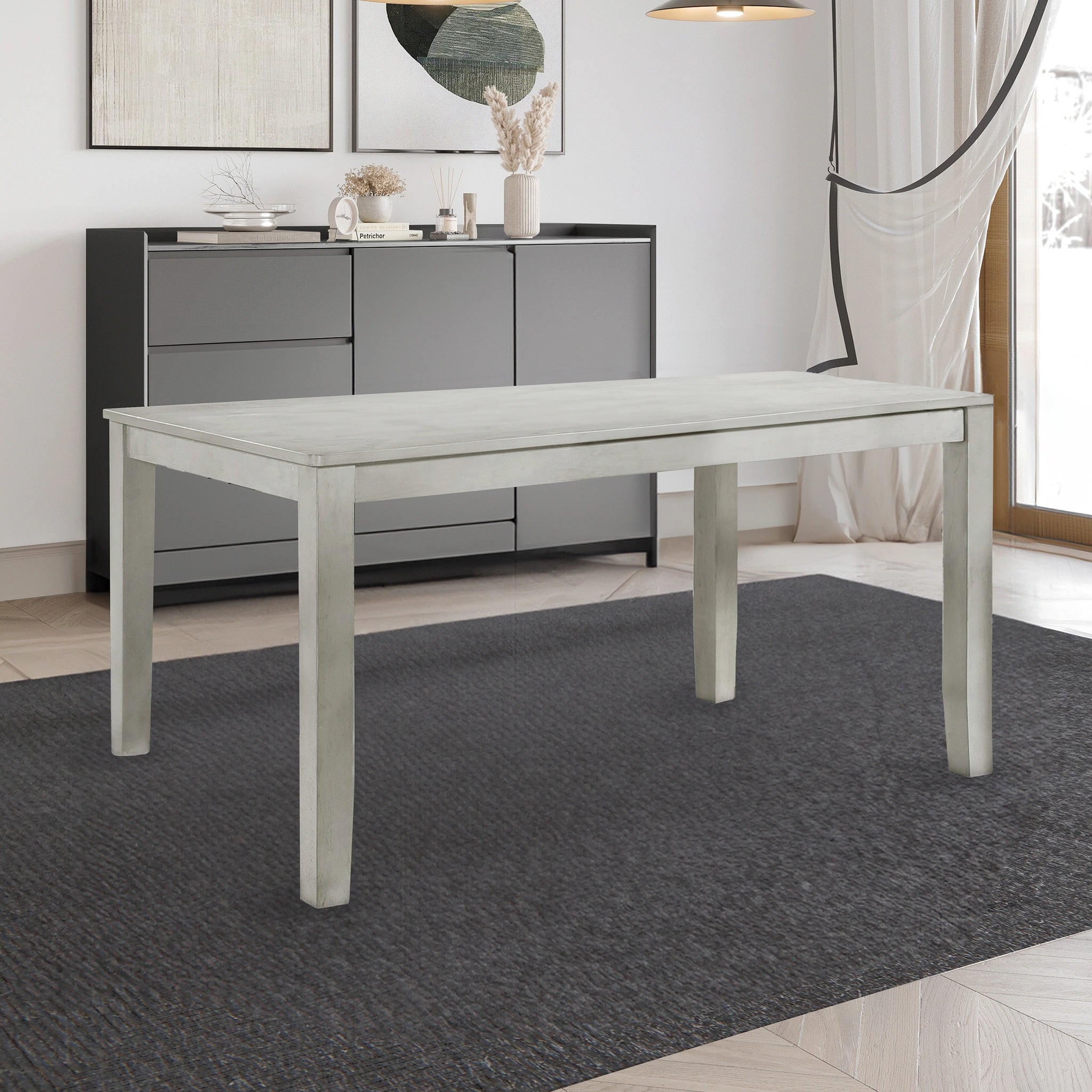 Pascal 59" Rectangle Dining Table-Driftwood