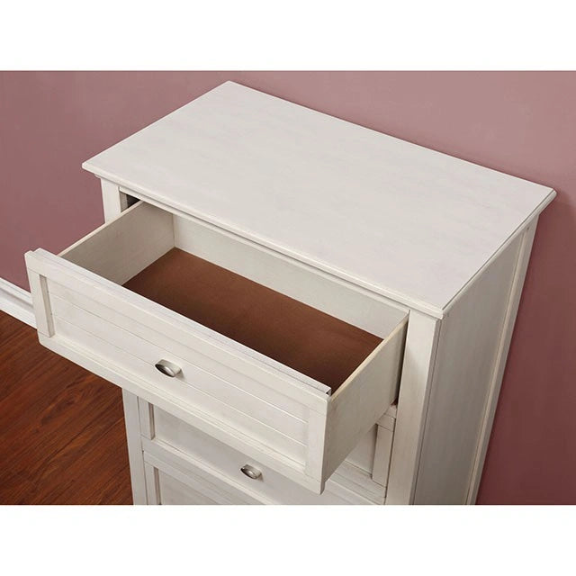 Brogan Antique White Night Stand