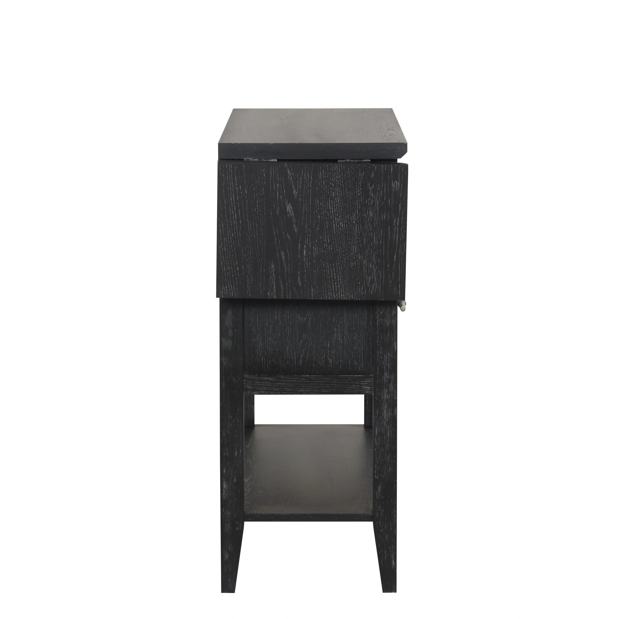 Sable Crest Drop Leaf Server-Black