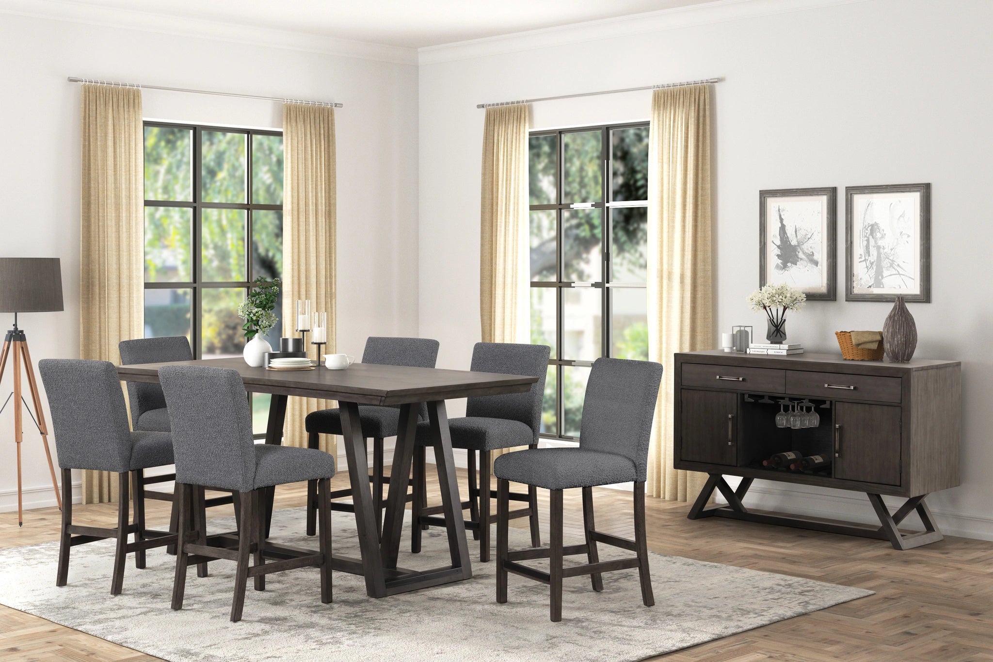 High Line Counter Chair (2 Per Carton)-Gray