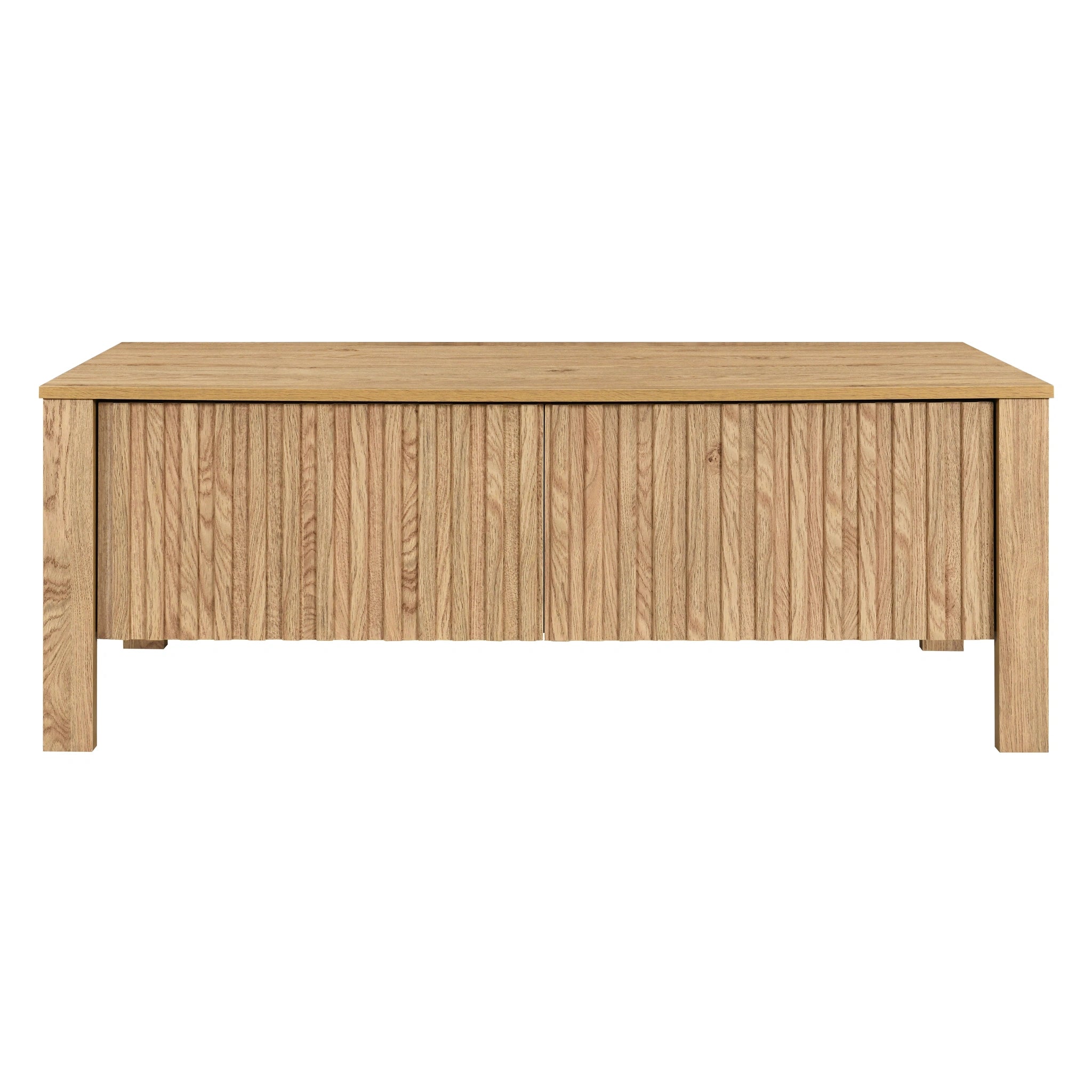 Thayer 47" Two Drawer Coffee Table-Natural