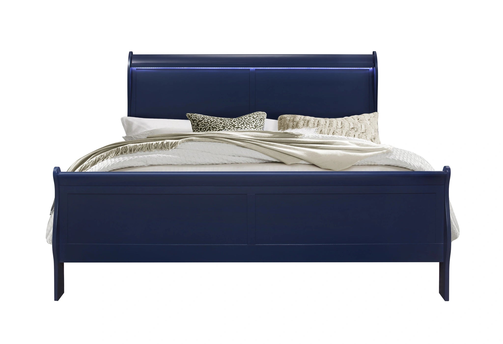 Charlie Bed with LED, Dresser, Mirror, Nightstand