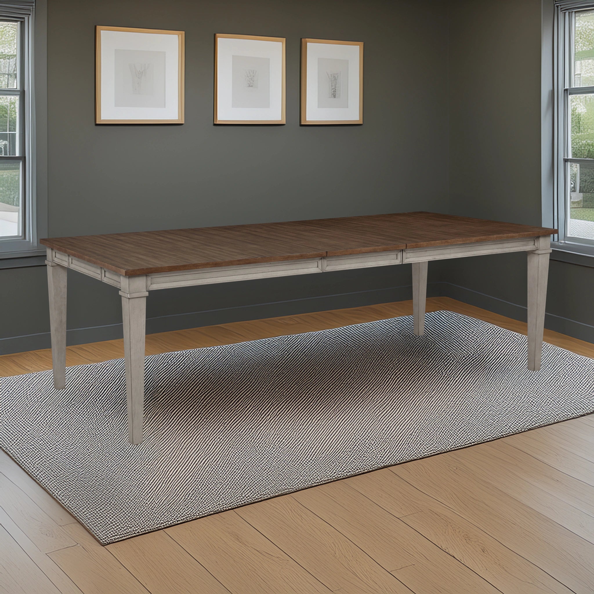 Mariana Rectangle Dining Table-Vintage Creme