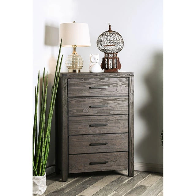 Rexburg Wire-Brushed Rustic Brown Chest